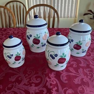 Princess House Orchard Medley canister collection